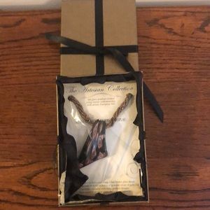Blown glass necklace new in box